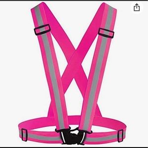 Pink Reflective Night Vest for Walking, Jogging, & Hiking